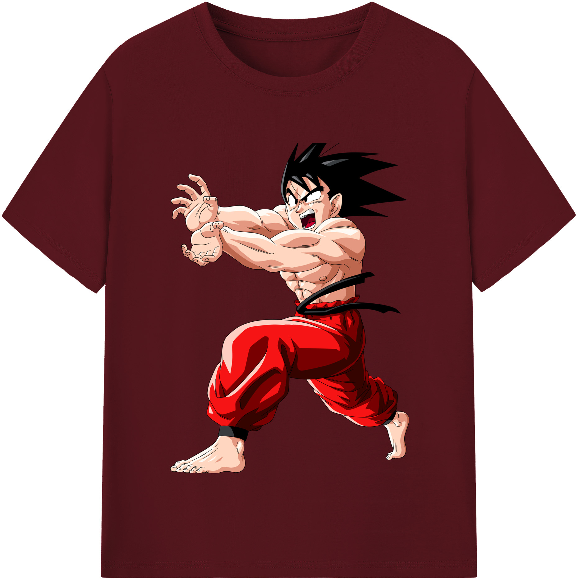 （画像用） ドラゴンボール 孫悟空（そん ごくう）Son Goku カカロット DRAGON BALL Kakarotto 綿100％半袖Tシャツ（フロントプリント）